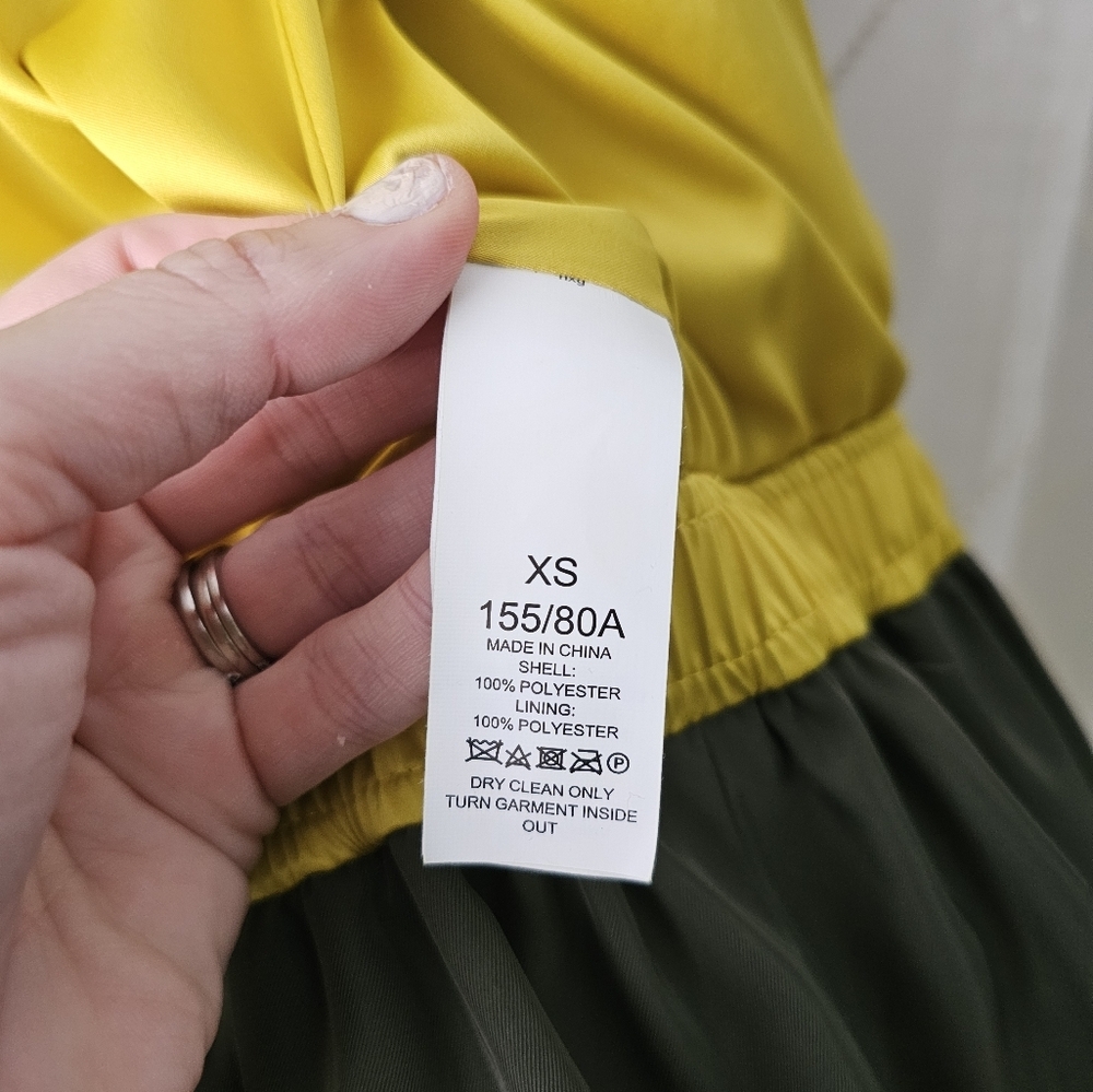 Kate Spade Twill Flounce Bomber Olive Green Jacket XS - Picture 11 of 15